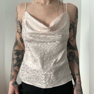 Cowl neck tank top